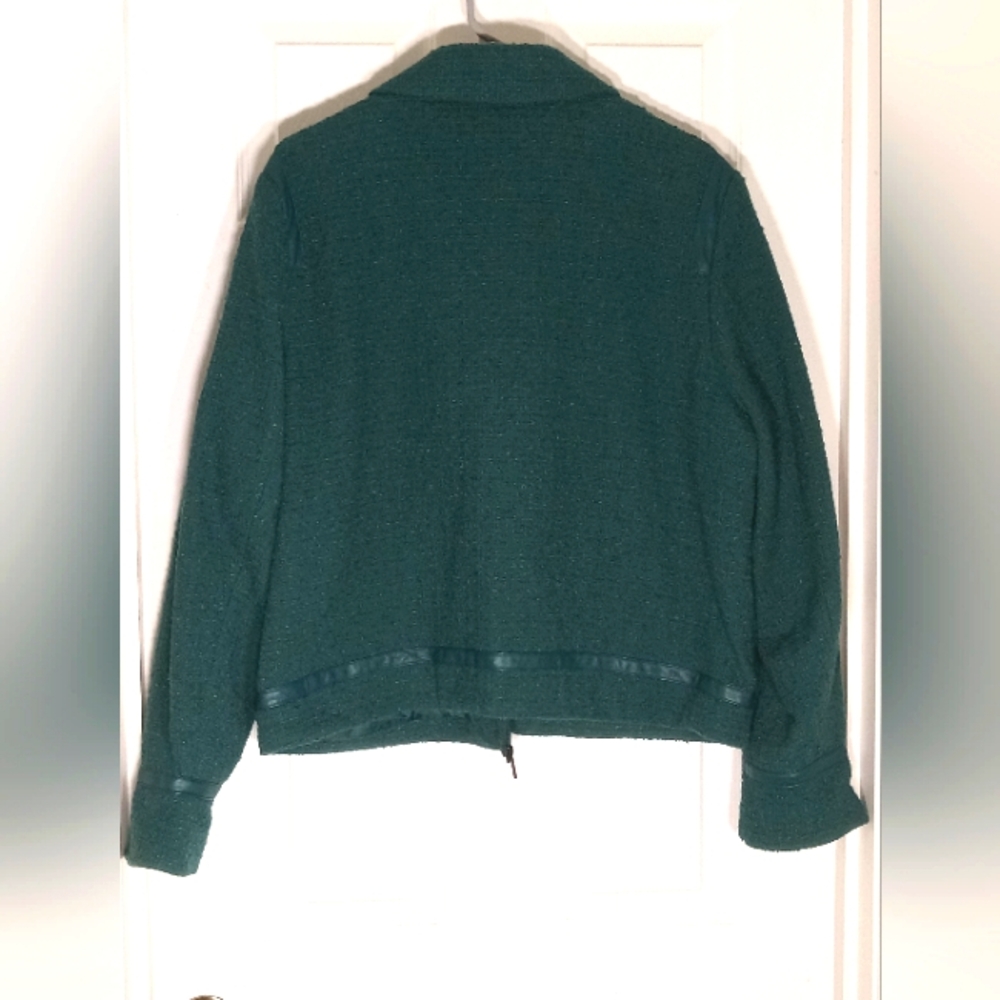 jacket Textured lined Rye Grass - Picture 8 of 10